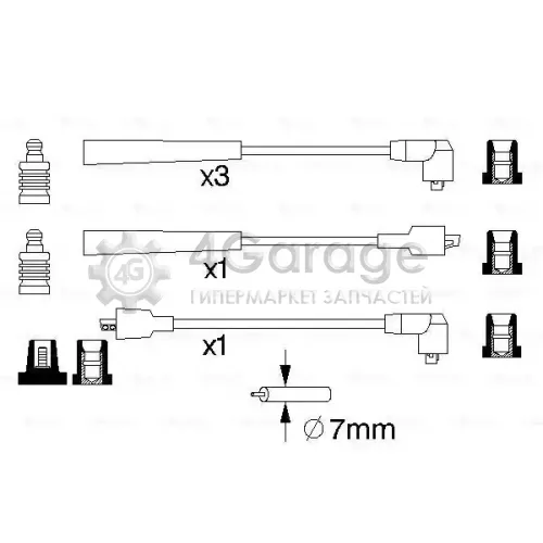 BOSCH 0986357122 Провода в/в к т