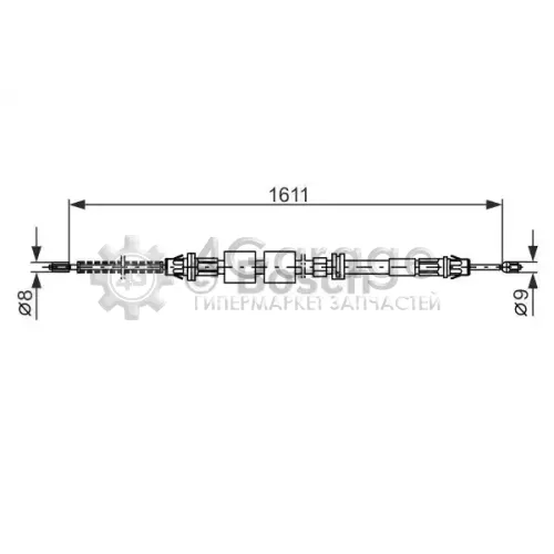 BOSCH 1987477521 Торс ручного тормоза Ford Fiesta Mondeo I.II