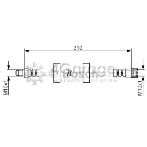 BOSCH 1987476217 Шланг тормозной