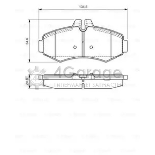 BOSCH 0986494013 Тормозные колодки 0986494013