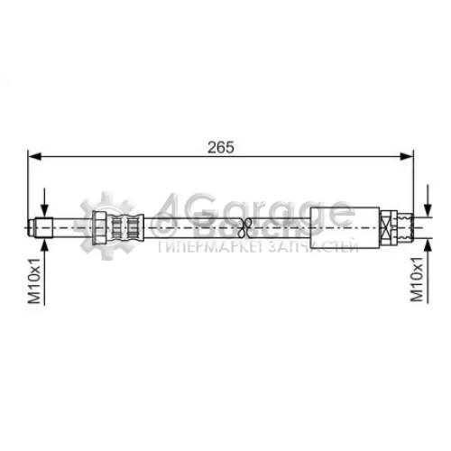 BOSCH 1987476359 Тормозной шланг 1987476359