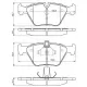 BOSCH 0986424485 Колодки торм диск к т BMW 5 (E39)