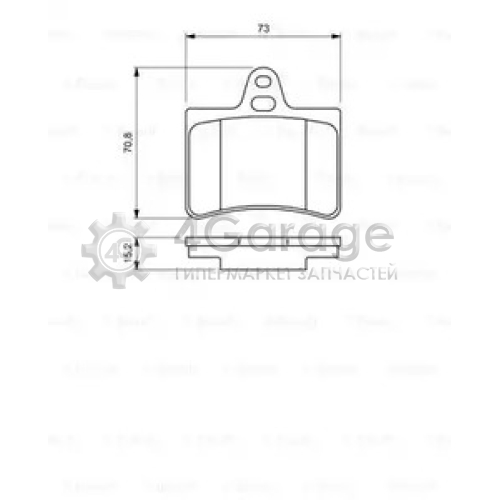 BOSCH 0986424580 Тормозные колодки 0986424580