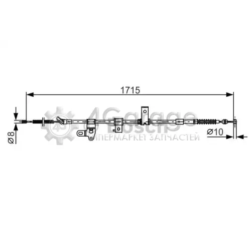 BOSCH 1987482348 Трос стоян торм