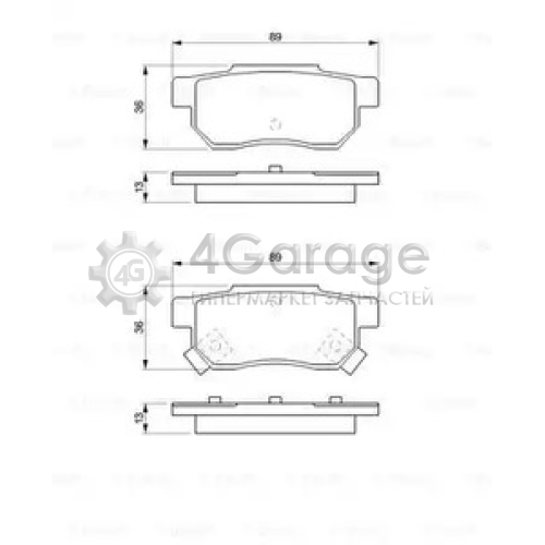 BOSCH 0986461131 Тормозные колодки 0986461131