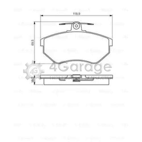 BOSCH 0986495246 Колодки тормозные