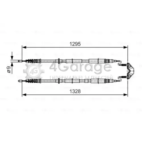 BOSCH 1987477908 Тормозной трос 1987477908