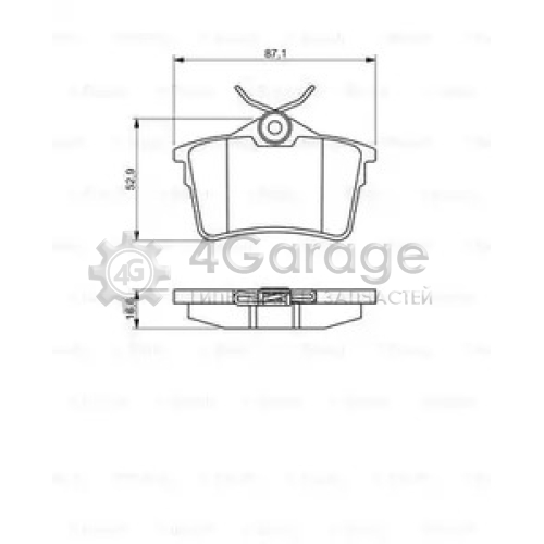 BOSCH 0986494304 Дисковые колодки 0986494304