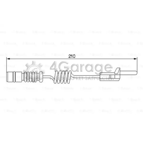 BOSCH 1987474969 Датчик износа торм колодок