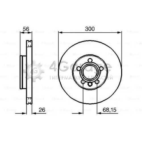 BOSCH 0986479037 Тормозные диски