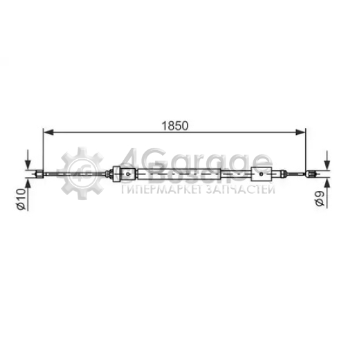 BOSCH 1987477595 Тормозной трос 1987477595