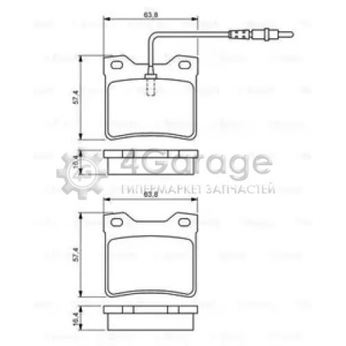 BOSCH 0986494055 Тормозные колодки 0986494055