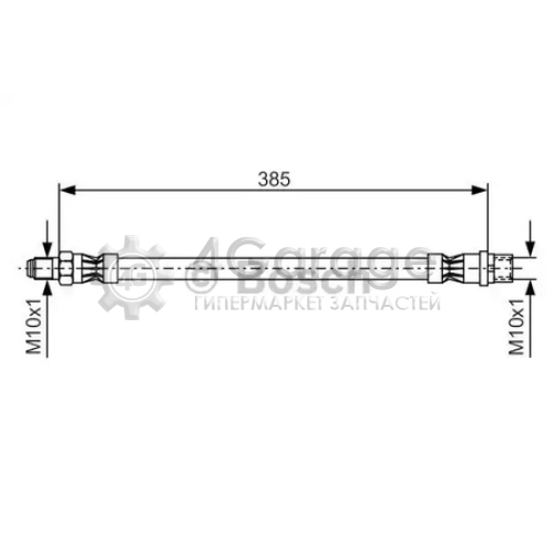 BOSCH 1987476439 Тормозной шланг 1987476439