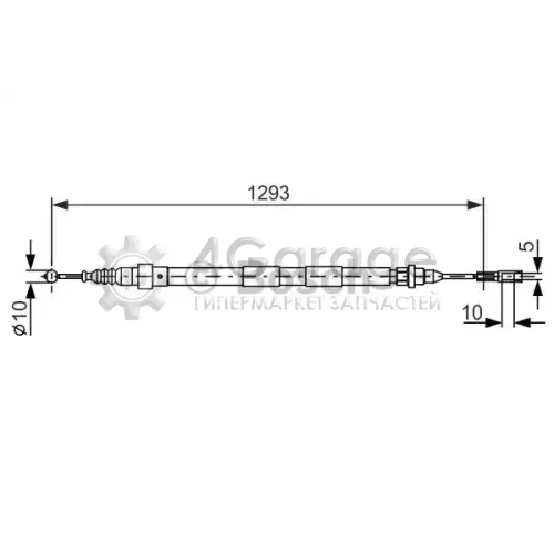 BOSCH 1987477630 Трос стояночная тормозная система