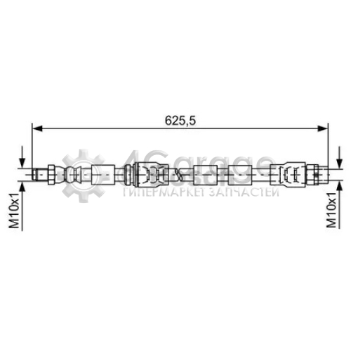 BOSCH 1987481589 Шланг торм BMW X5 (E70 F15) X6 (E71 F16)