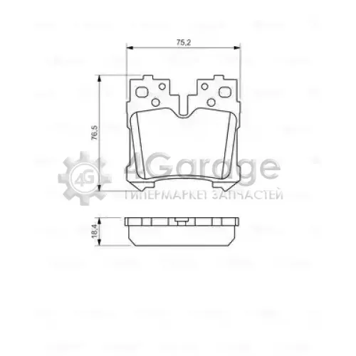 BOSCH 0986494424 Колодки торм. зад.