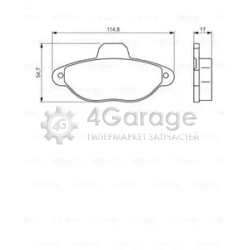 BOSCH 0986495255 Колодки тормозные