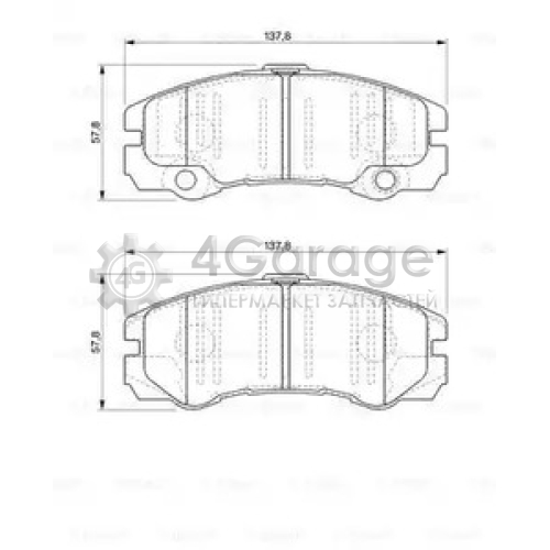 BOSCH 0986424760 Тормозные колодки 0986424760