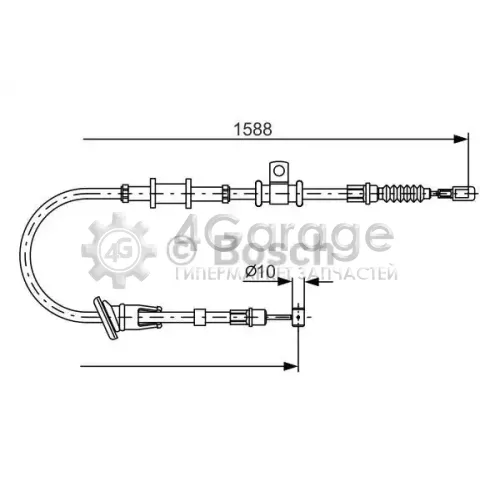 BOSCH 1987482246 Трос стоян торм Mitsubishi Carisma