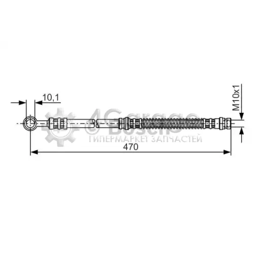 BOSCH 1987476775 Шланг торм Mits Carisma Space Star