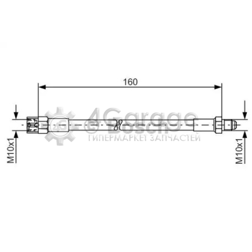 BOSCH 1987476230 Тормозной шланг 1987476230