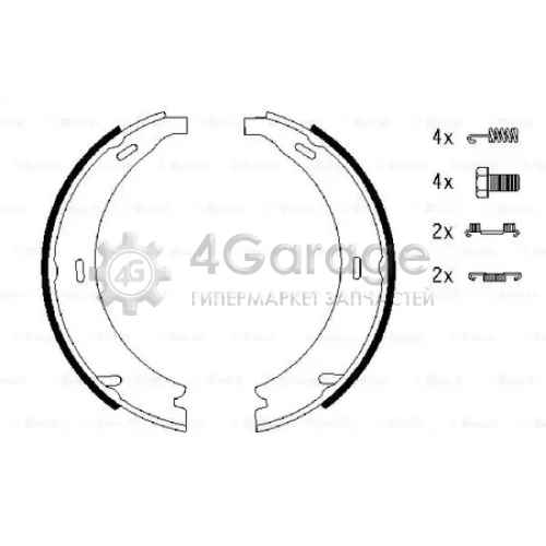 BOSCH 0986487543 Колодки торм к т