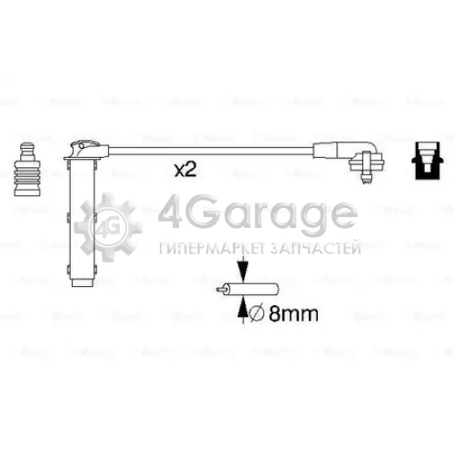 BOSCH 0986356833 К т в/в проводов 0986356833