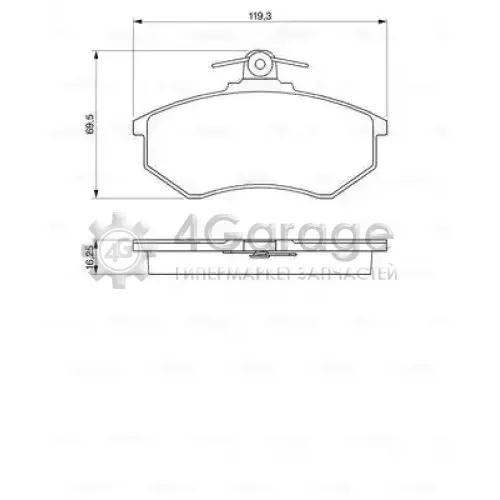 BOSCH 0986466698 Тормозные колодки 0986466698