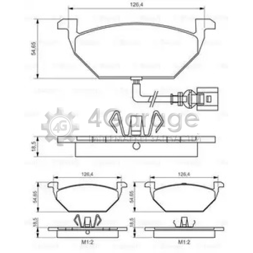 BOSCH 0986495213 Колодки тормозные