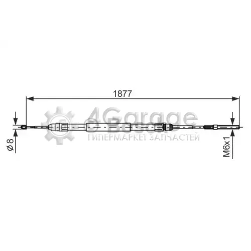 BOSCH 1987477694 Трос ручного тормоза 1987477694