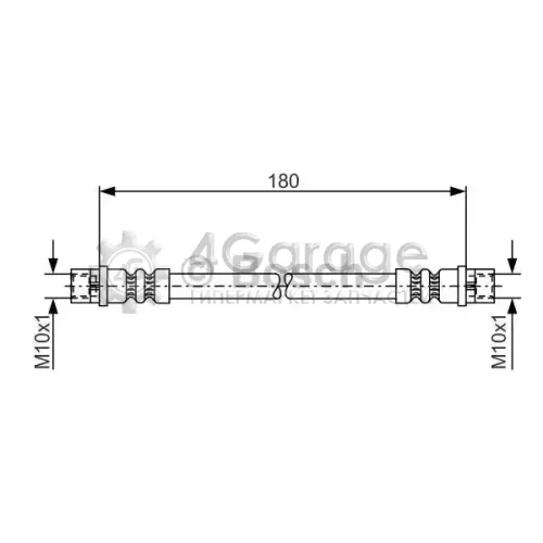 BOSCH 1987476018 Тормозной шланг 1987476018