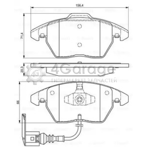 BOSCH 0986424797 Тормозные колодки 0986424797