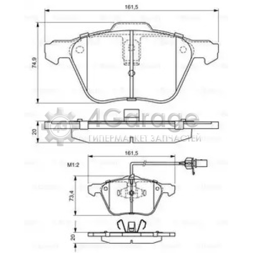 BOSCH 0986424777 Тормозные колодки 0986424777