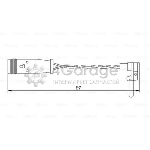 BOSCH 1987474966 Датчик износа торм колодок