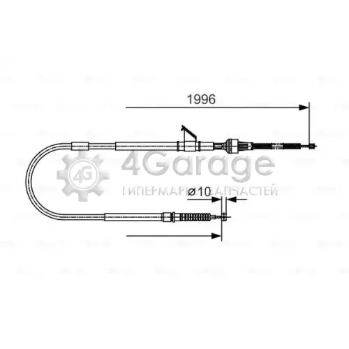 BOSCH 1987482068 Трос ручного тормоза L/R