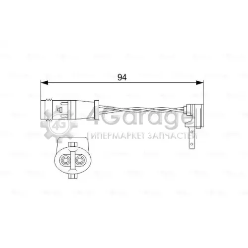 BOSCH 1987474553 Датчик износа торм.колодок