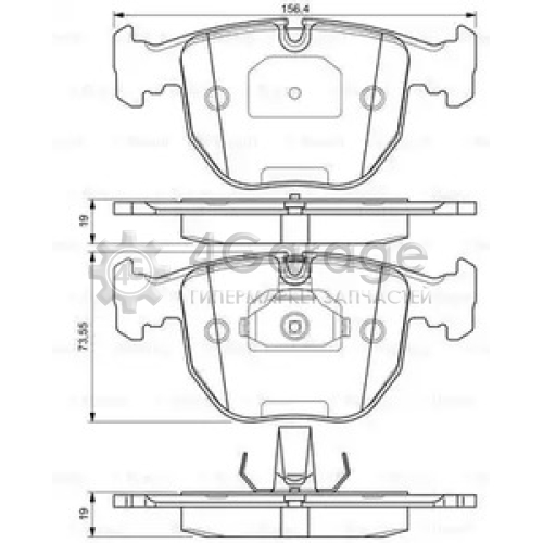 BOSCH 0986494028 Тормозные колодки 0986494028