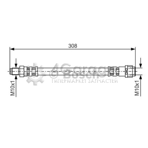 BOSCH 1987476427 Шланг тормозной