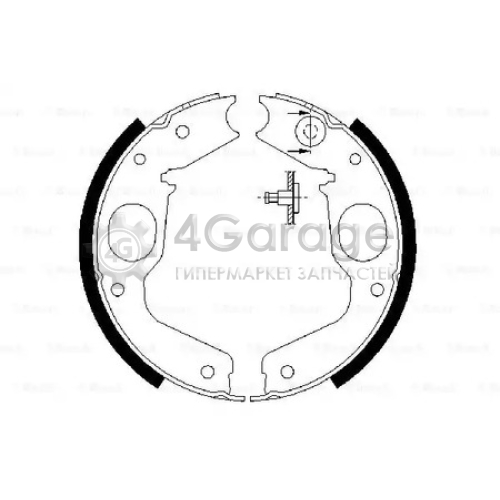 Колодки торм барабан Mitsubishi Pajero Sport Space Gear BOSCH 0986487719 в Ростове-на-Дону