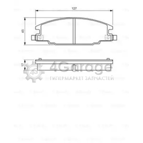 BOSCH 0986460960 Тормозные колодки 0986460960