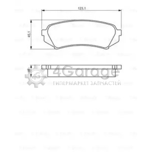 BOSCH 0986424641 Тормозные колодки 0986424641