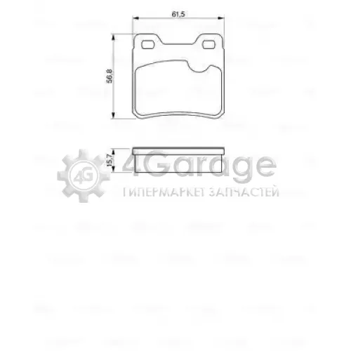 BOSCH 0986460955 Колодки тормозные