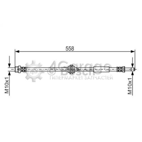 BOSCH 1987481182 Тормозной шланг 1987481182