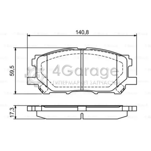 BOSCH 0986494218 Тормозные колодки передние 0986494218