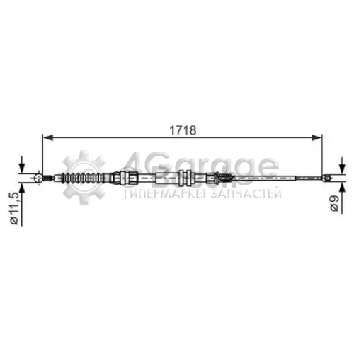 BOSCH 1987482378 Тормозной трос 1987482378