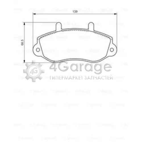 BOSCH 0986494288 Тормозные колодки передние 0986494288