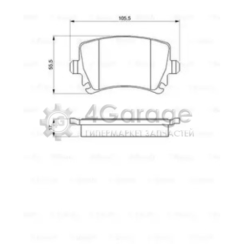 BOSCH 0986494053 Тормозные колодки 0986494053