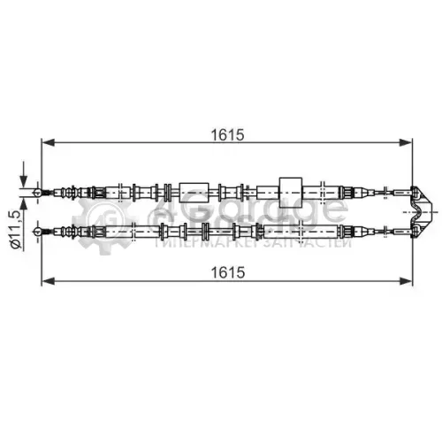 BOSCH 1987477935 Трос стоян торм