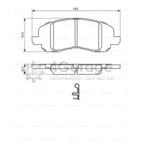 BOSCH 0986494575 Колодки тормозные дисковые 0986494575