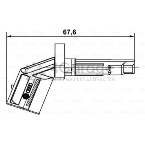 BOSCH 0265007930 Датчик abs лев Audi/VW